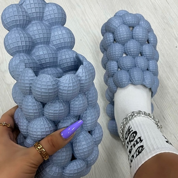 Light Blue Bubble Slides - Picture 3 of 4